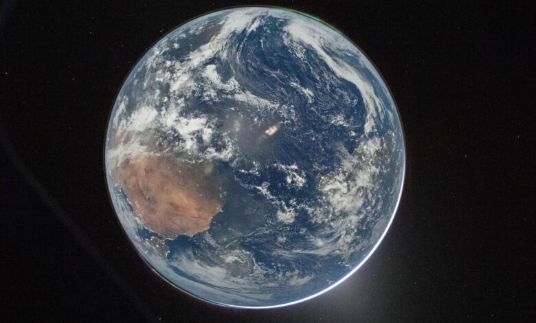 Artemis II’s moon-bound astronauts capture Earth’s brilliant blue beauty as they leave it behind