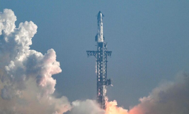 SpaceX launches its biggest, most beefed-up Starship yet on test flight