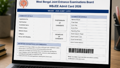 WBJEE Admit Card 2026: Check time of the admit card release, steps to download hall ticket at wbjeeb.nic.in