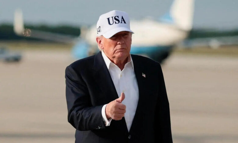 'Nothing from China allowed on the plane': Trump team dumps Chinese-issued phones, badges and gifts before boarding Air Force One