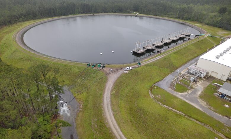 NASA Drains 66-Million-Gallon Reservoir to Upgrade Critical Water System