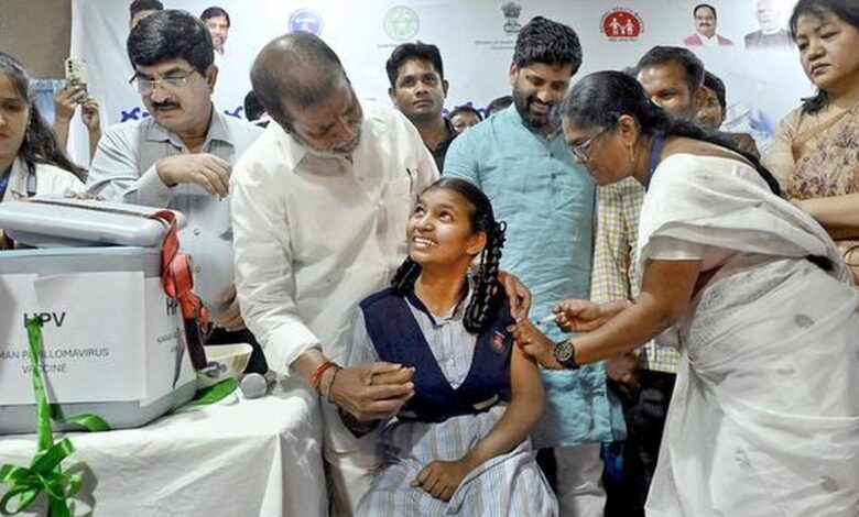 Telangana vaccinates over 24,000 girls against HPV in first month; Khammam leads, Narayanpet records lowest uptake