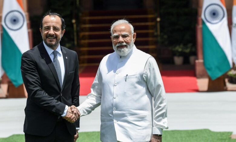 Modi expresses support for the sovereignty and territorial integrity of Cyprus