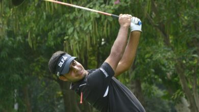 Shubhankar fires 64 to close in on a win at Boulders Classic